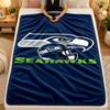 Фланелевое одеяло Seattle Seahawks Теплое Мягкое Плед для Дивана Кровати Гостиной