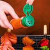 5Pc Plastic Spice Salt Pepper Shakers Seasoning Jar Bbq Condiment Vinegar Bottle
