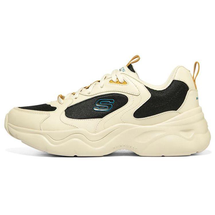 Skechers D'LITES 3.0 AIR Мужские Натуральный Черный Низкие Папины Кроссовки 894091-NTBK