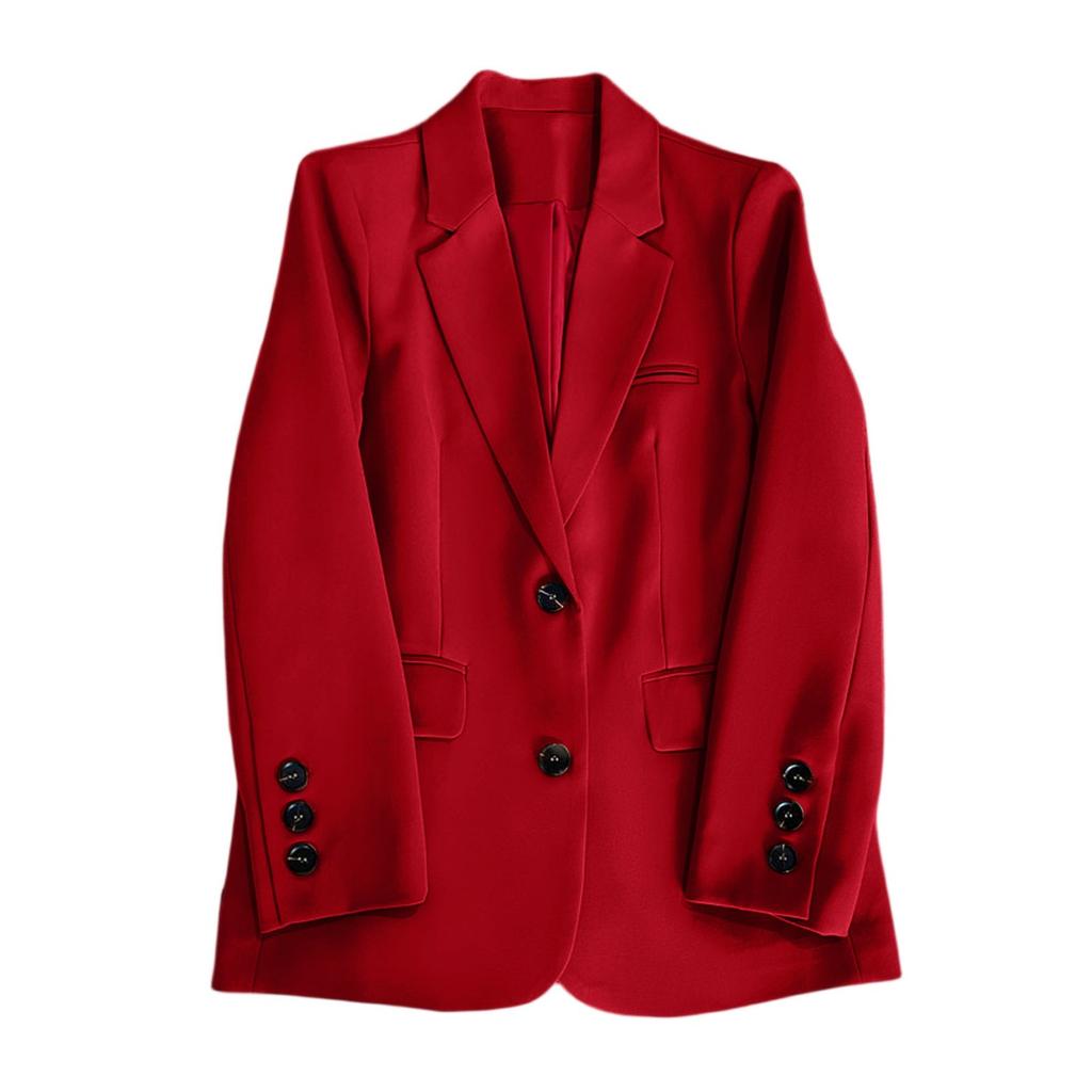 Женские модные жакеты с длинным рукавом на одной пуговице, элегантные женские блейзеры в деловом повседневном стиле