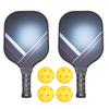 Pickleball Set, Pickleball Set, Pickleball Paddle Set 1 Set Fiberglass + PP Portable Pickleball Paddle Set Lightweight Racquetball Kit with Racket