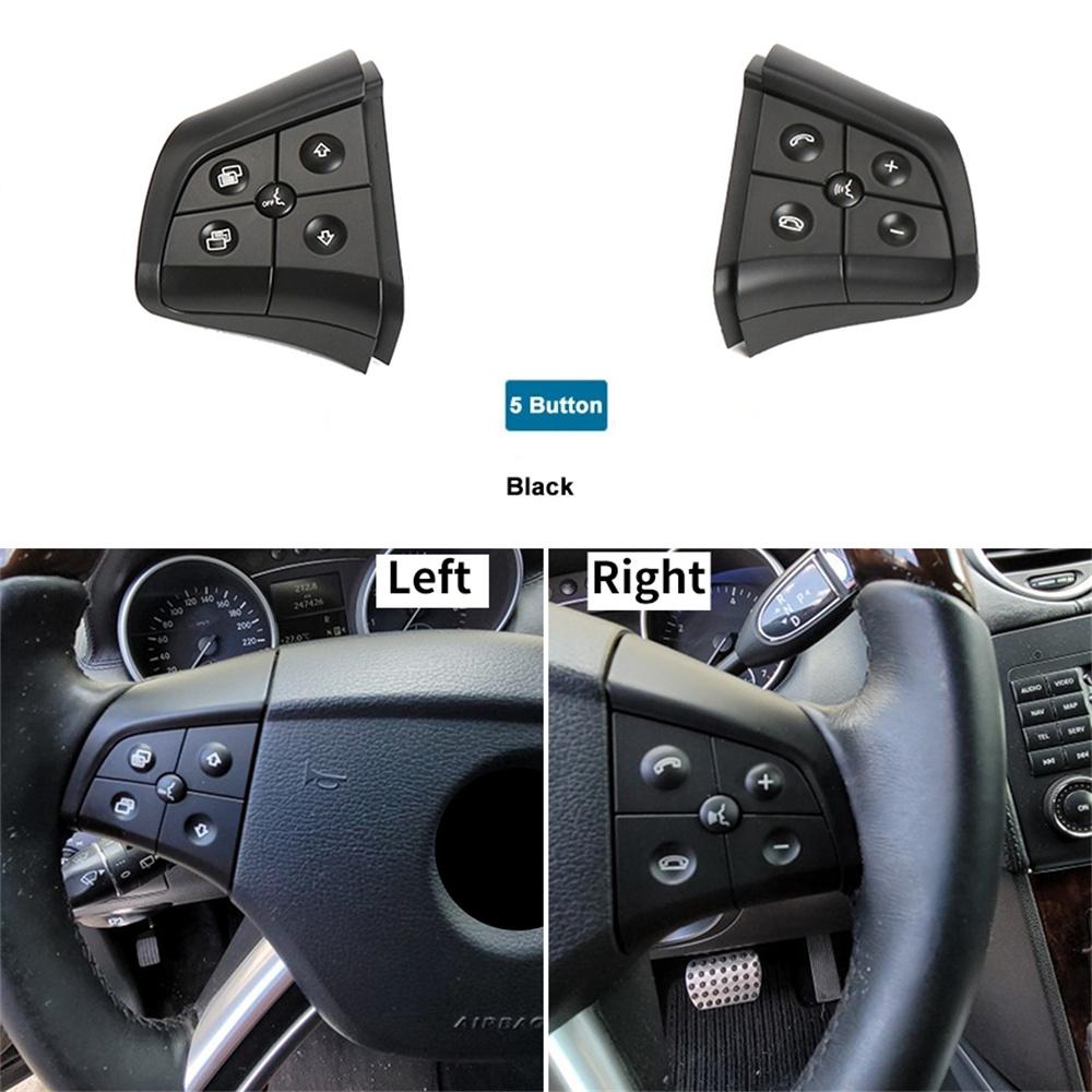Steering Wheel Control Switch 5 Button Black For Benz W164 ML GL CLass 2006-2009
