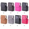 Women Men Storage Case Leather Stainless Steel Card Cash Holder Belt Pouch Lighter Wallet Pocket Solid Color Box Carrier