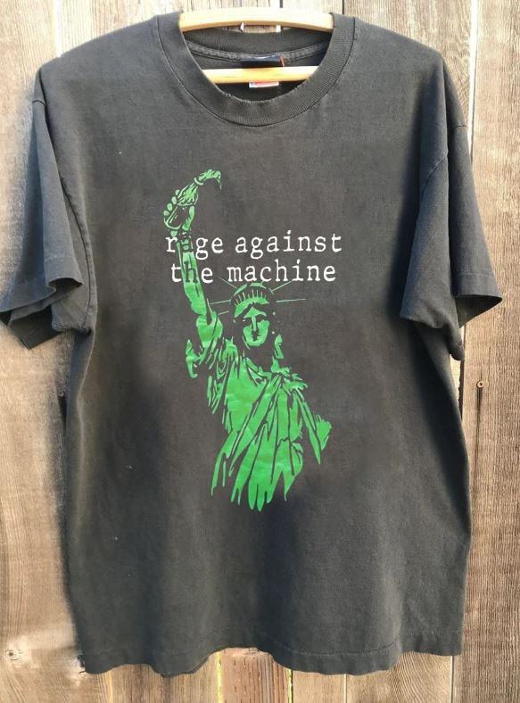 Rage Against the Machine Statute of Liberty Band Charcoal Unisex Tshirt WA3298 Unisex T-Shirt