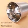 Двустенная изолированная портативная кружка для пива и кофе из нержавеющей стали 304 – Защита от ожогов, Однотонная, Мини-размер для использования на открытом воздухе