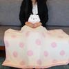 Marushin Sumikkogurashi Mascot Blanket with Fluffy Polar Bear, Cute and Fluffy, Made with Mitt Fabric, Stylish Winter Item, 6575041000