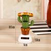 Cute Home Ornament Gift Shaking Moving Flip Flaps Toy Solar Powered Swing Dancing