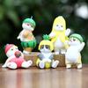 Милая Игрушка-Кот с Фруктами ПВХ Коллекционная Фигурка Для Стола Домашний Декор