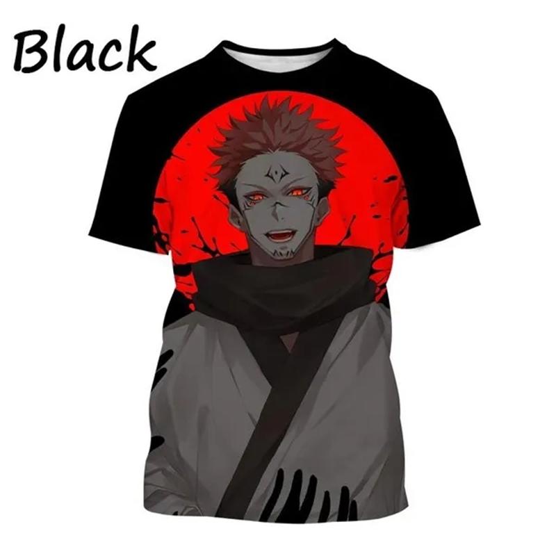 Latest Jujutsu Kaisen 3D Printing Casual T-shirt Popular Classic Anime Men's Fashion Harajuku Top T-shirt Gojo Satoru T-shirt