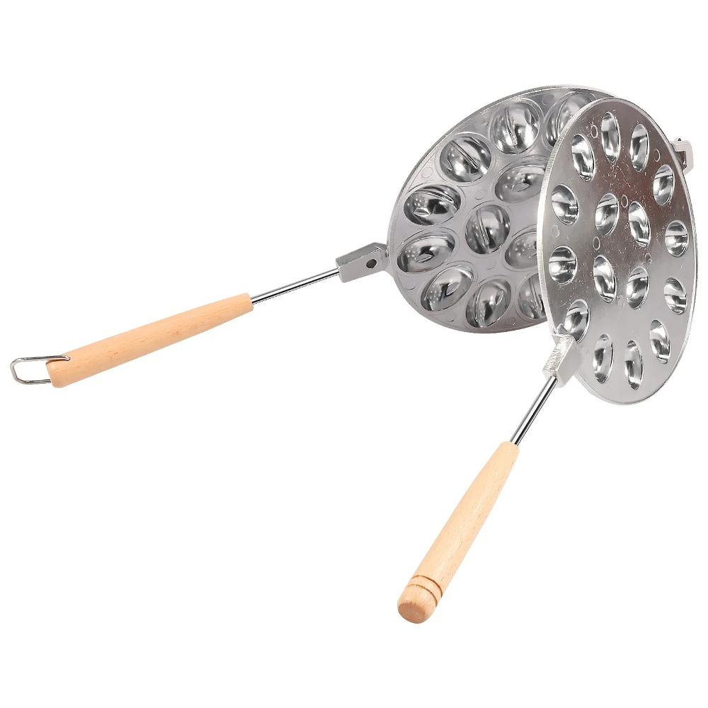 16 отверстий Антипригарные формы для приготовления печенья Форма для печенья с грецким орехом Многофункциональный кондитерский инструмент для приготовления печенья с орехами для выпечки Кухонные гаджеты