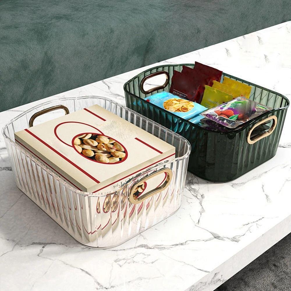 Коробка для хранения косметики из ПЭТ, прозрачная сортировочная корзина, высококачественная корзина для хранения