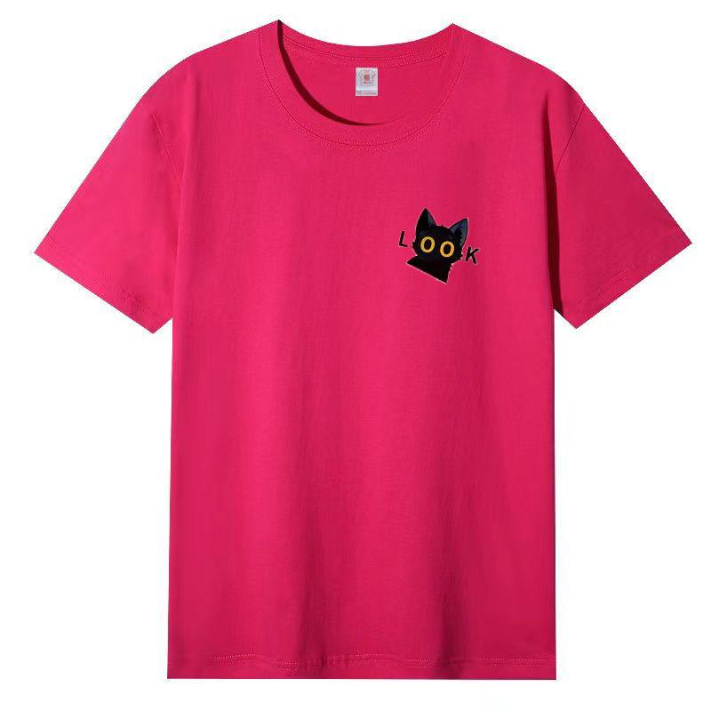 Футболка из хлопка с коротким рукавом, женская, свободная, модная, со средним рукавом, летняя, винтажная футболка