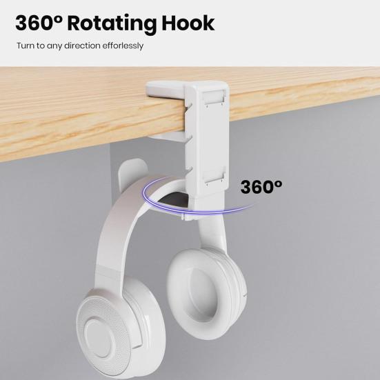 Подставка для игровой гарнитуры, держатель контроллера, вращающийся на 360 градусов универсальный игровой аксессуар для ПК, подставка для контроллера, подставка для хранения гарнитуры