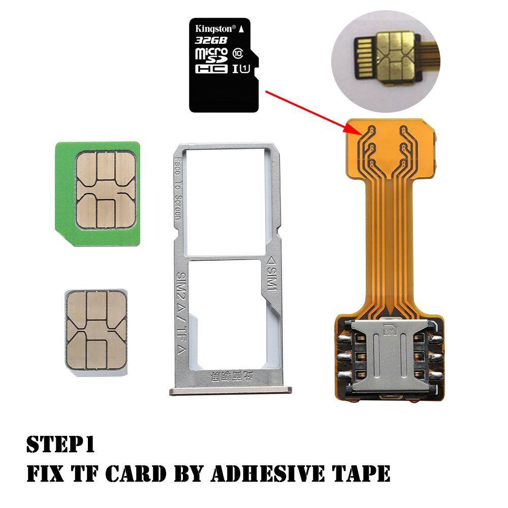 Универсальный для Micro SD Extender Nano Cato Android Phone TF Hybrid Sim Slot Dual SIM Card Adapter