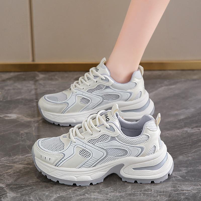 2024 осень новые кроссовки папы интернет-знаменитости такие же женские кроссовки на платформе прочные удобные дышащие кроссовки папы