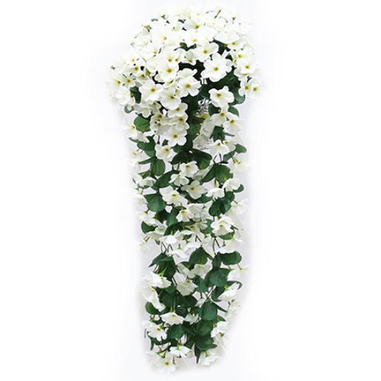 1Bunch Home Decor Artifical Violet Hanging Garland Vine Flower Traling Bracketplant