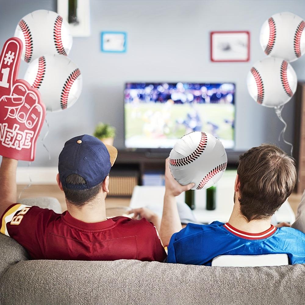 10-Pack 18inch Baseball Balloons, Baseball Foil Balloons, Suitable for Baseball-Themed Parties, Sports Parties, and Friend Gatherings Decoration