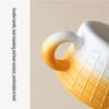 Ice cream cup with a spoon, 260ml capacity.