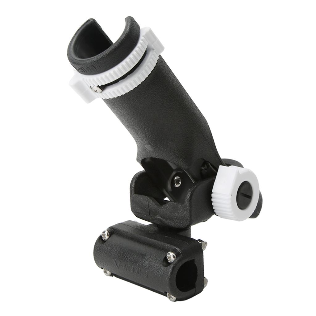 Fishing Rod Bracket 90 Degree Adjustable 45mm Socket 1in Clip Clamp On Rod Holder Rack