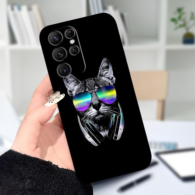 Для Samsung S25 S22 Ultra 5G Чехол S25 Edge Красивый Цветочный Принт Чехлы Для Телефона Для Galaxy S23 S24 FE Силиконовые Мягкие TPU Оболочки