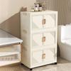 Plastic Wardrobe Storage Box Installation-Free Multi-Layer Storage Locker  for Home