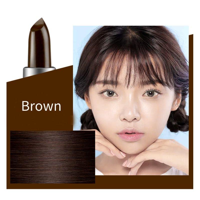 Одноразовая быстрая краска для волос, коричневая и черная временная ручка-краска для белого цвета волос