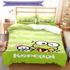 3pcs Sanrio7 Design Cover Set - HD Printed Bedding with 1 Cover and 2 Pillowcases - Perfect for Home and Dorm Decor
