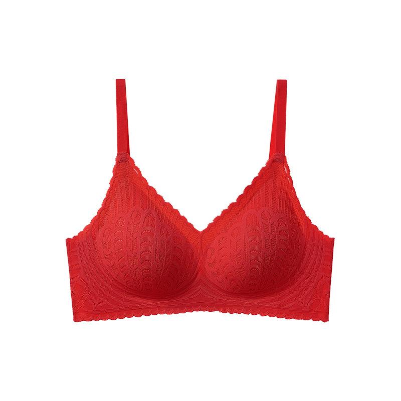 Women Feel Lace Pull Up To Support Small Breasts Show Large Gather No Trace of The Pair of Breast Anti Droop Underwear