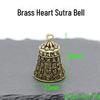 «Блок-подвеска в виде колокольчика в форме сердца из латуни — украшение для сумки на машину по фен-шуй»
