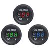 Измеритель напряжения с круглым цифровым дисплеем, вольтметр, модификация измерения, детали для мониторинга автомобилей/мотоциклов