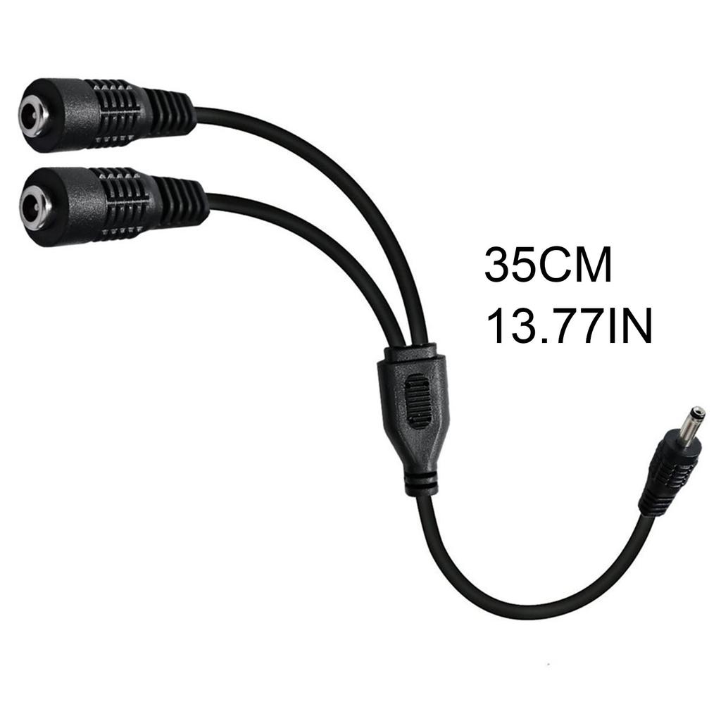1-2-контактный кабель-разветвитель питания 3,5 мм x 1,35 мм, 1 штекер на 2 гнезда, адаптер для камеры видеонаблюдения, светодиодный светильник, 35 см