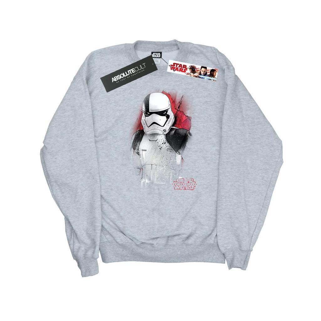 Star Wars Mens The Last Jedi Stormtrooper Brushed Sweatshirt