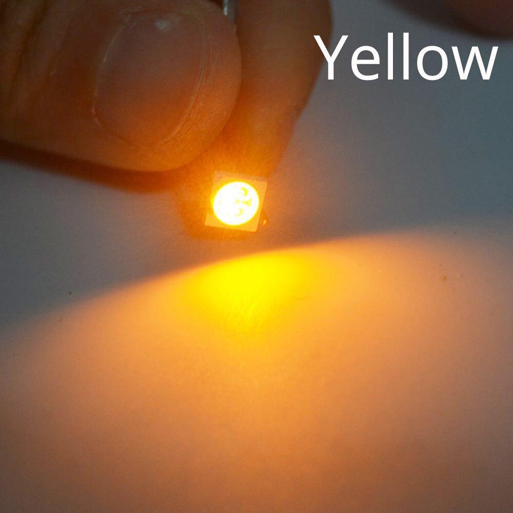 1000 шт., белый, красный, зеленый, синий, желтый, розовый, УФ-мощность, топ 3528 1210 SMD SMT, чипы «сделай сам», светодиодный диод, декоративная лампа, супер яркая