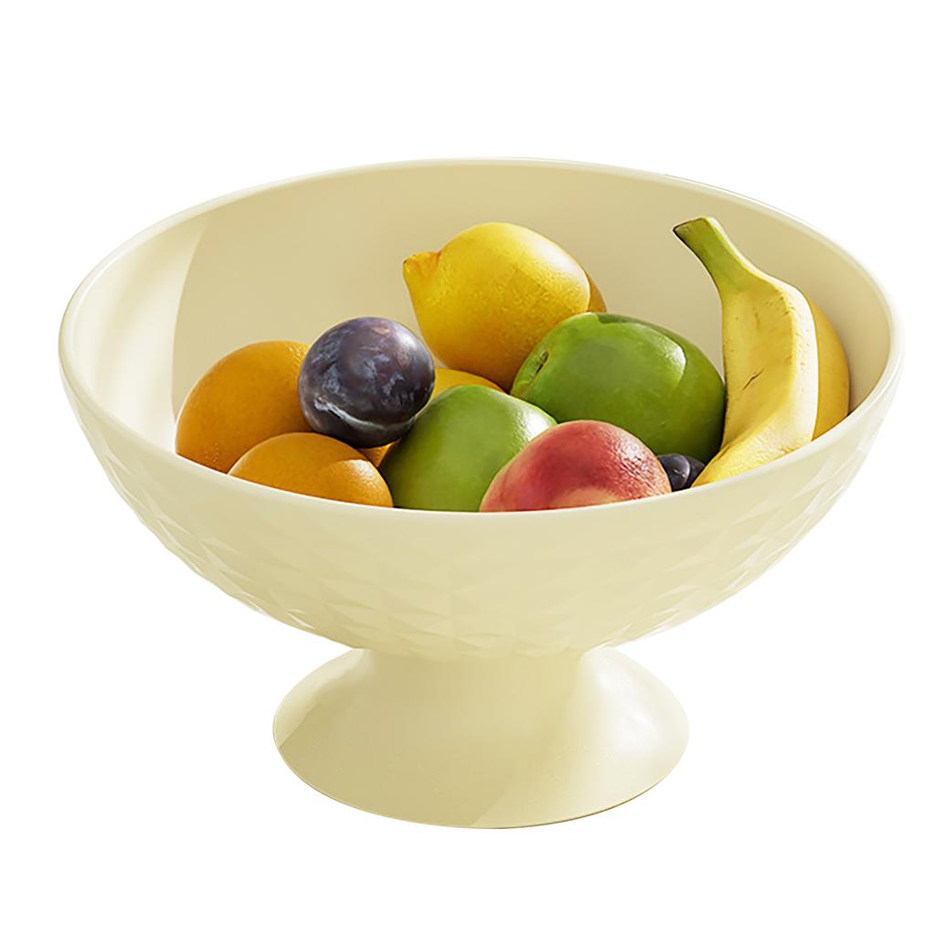 Fruit Tray Plate Holder Plastic Footed Snacks Vegetables Fruits Basket Bowl for Kitchen Counter Dining Room Tables