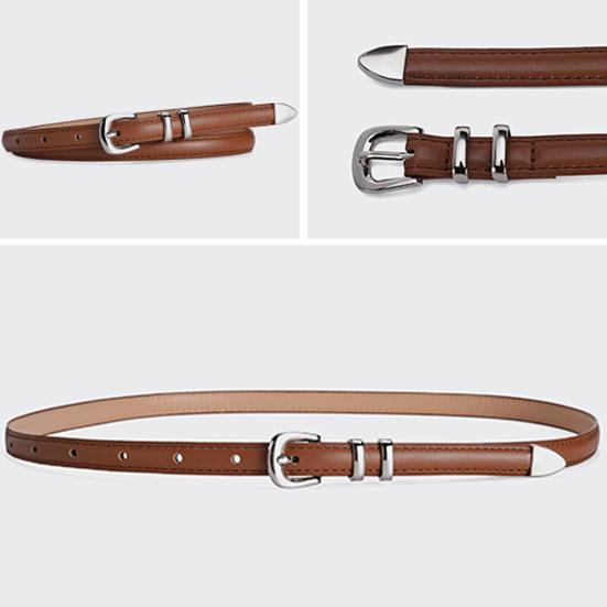 Женский тонкий ремень с несколькими отверстиями, регулируемая длина, пояс из искусственной кожи, одноцветное платье, рубашка, ремень, аксессуар для одежды