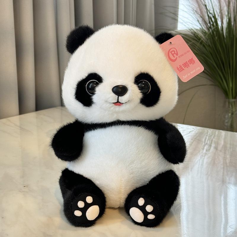 Plush Stuffed Toy Panda Baby Cute Plush Doll Kawaii Panda Boys and Girls Birthday Children's Day Gift Room Decoration
