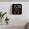 1 Set Alarm Clock Voice Control Digital Clock with Temperature Display Adjustable Brightness LED Clock for Home
