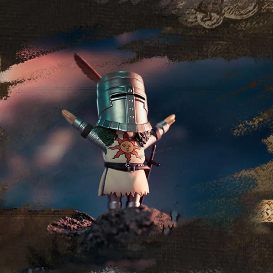 В наличии Оригинальный Настоящий Actoys Fire Link Solaire Of Astora 11 см Аутентичная Фигурка Персонажа Анимации Action