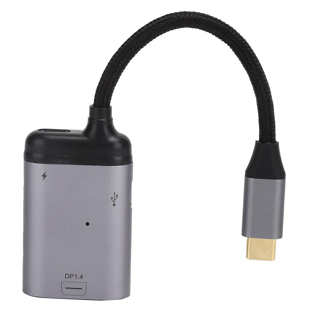 USB C to Mini DisplayPort Adapter 1.4 3.1 Converter Fast Charge for Projector TV Monitor