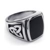 Ring Viking Series Celtic Twist Vinyl Ring Trendy Men's Retro Ring
