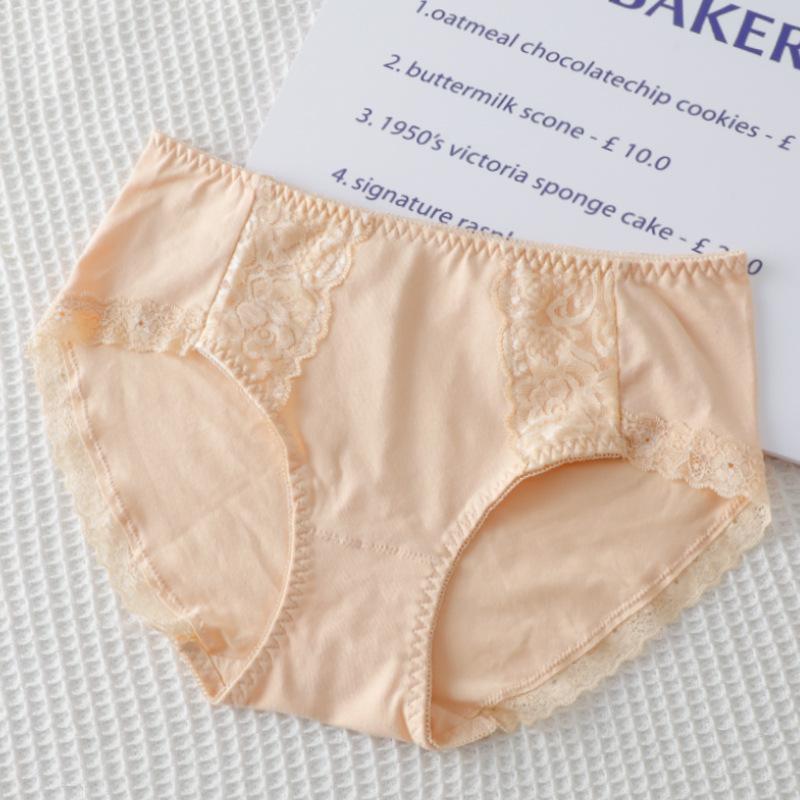 Бесшовное нижнее белье для женщин, антибактериальные трусы, дышащие удобные однотонные трусики со средней талией