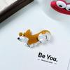 Cartoon Corgi Hair Clip Animal Dog Hairpin Cute Acetate Puppy Hair Claw  Girls