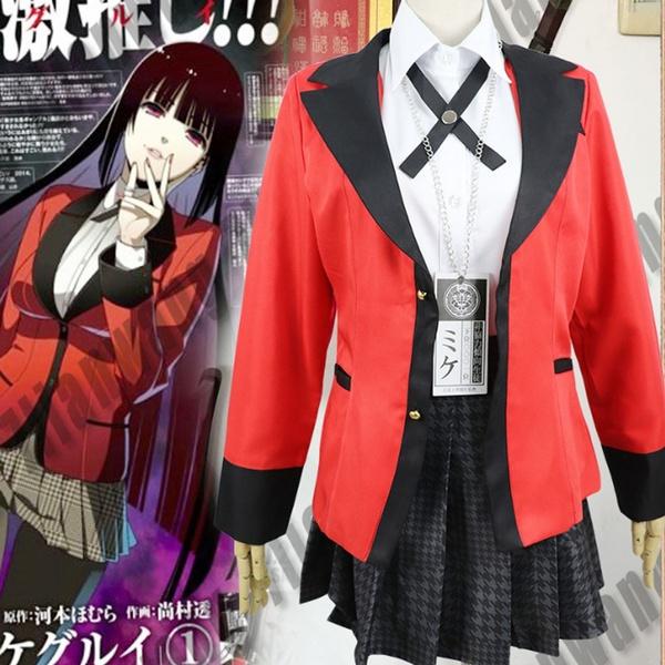 Cool Cosplay Costumes Anime Kakegurui Yumeko Jabami Japanese School Girls Uniform
