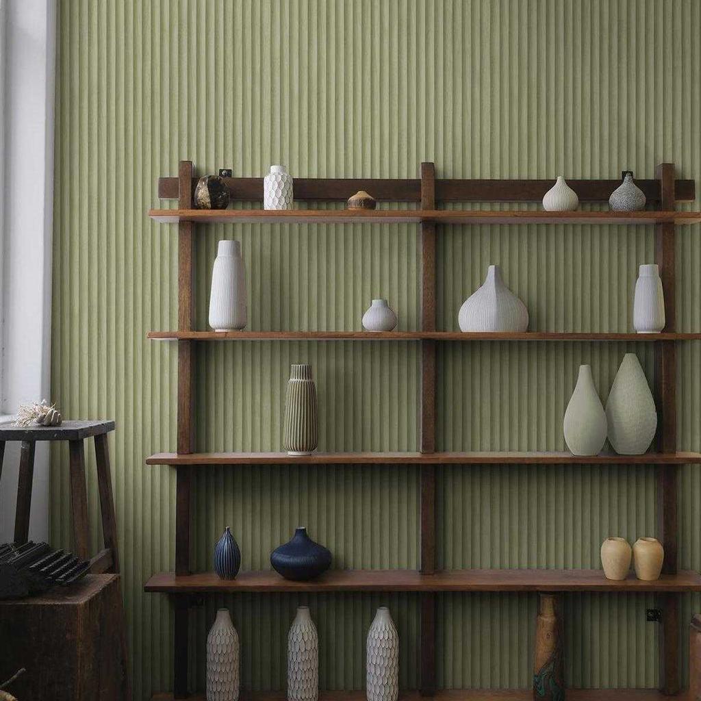 Holden Décor Bevel Wood Slats Wallpaper