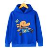 Fall and Winter Children's Comfortable Warm Hoodie Cartoon Fun Dog Man Print Boys Girls Casual Fashion Long Sleeve Top