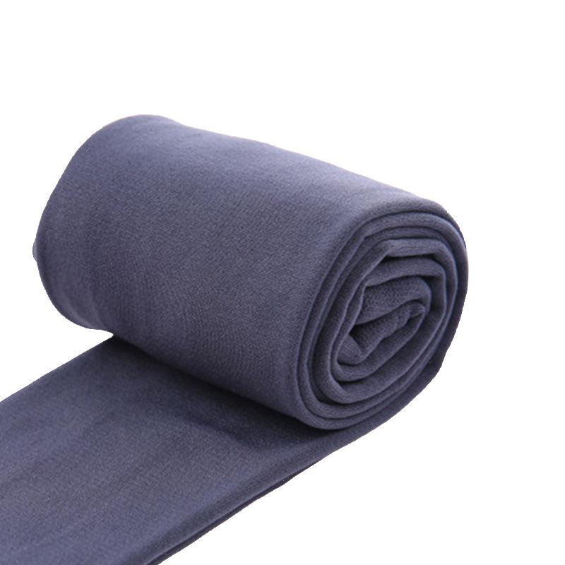 1 пара женских термоколготок на всю стопу, теплые, однотонные, зимние, из полиэфирного волокна, с толстым флисовым подкладом, женские длинные брюки