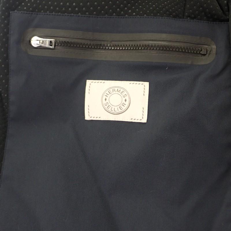 HERMES  H800519E 01M M  Down jacket Navy Nylon/polyester mens