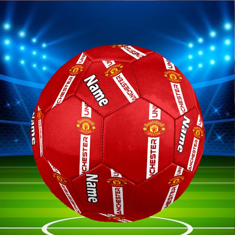 Custom Name Personalized Manchester Football F.C-A Print Size 5 Soccer Ball Training & Match Football, for Team, Kicking, Gift for Football Enthusiast