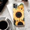 Красивая желтая подсолнечная печать Чехол для iPhone 16 15 14 13 12 11 Pro Max Apple Чехол для телефона X XS 7 Plus 8 + Арт Индивидуальная печать S