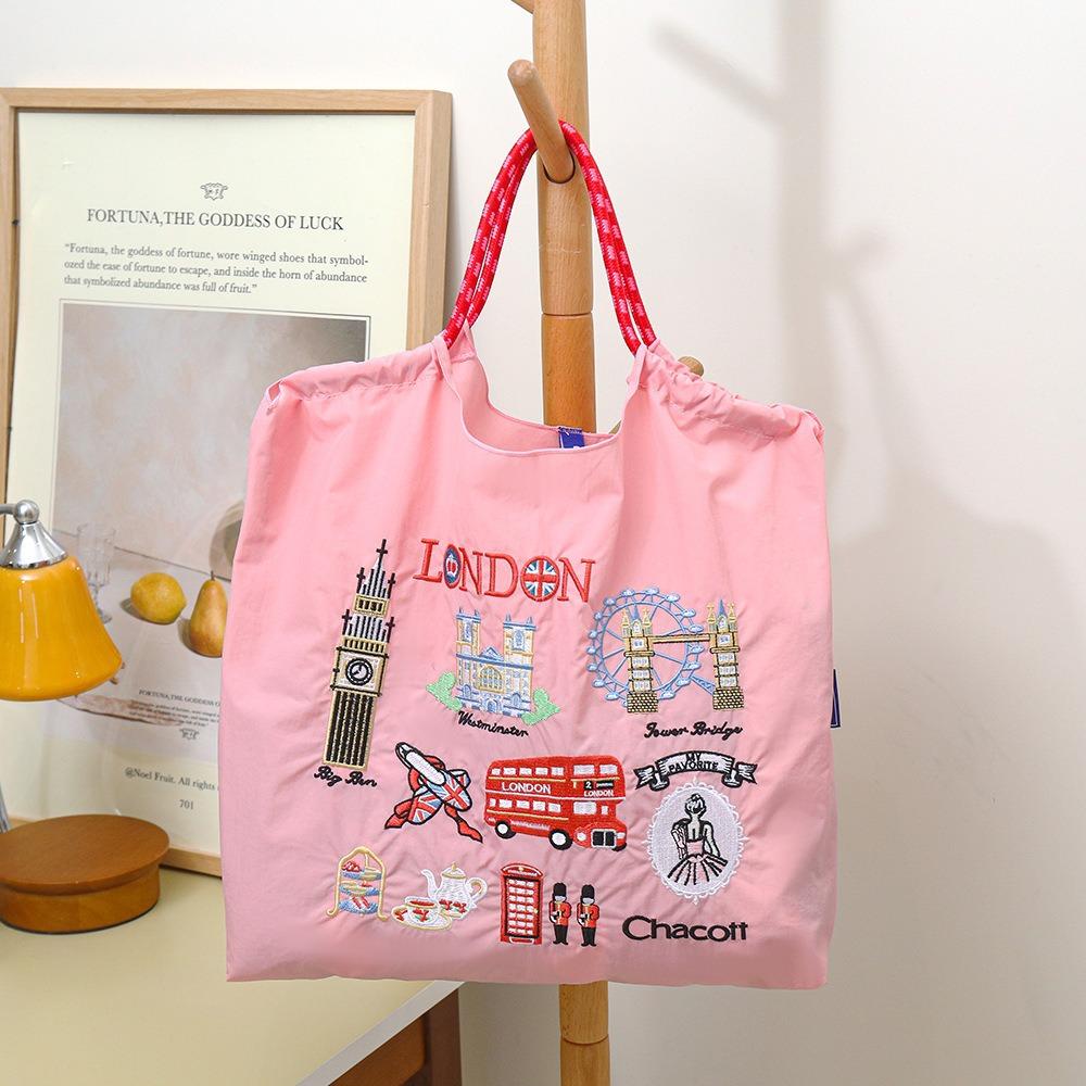 Embroidery Shopping Bag Women'S Fashion Niche Large Capacity Shoulder Bag Tide